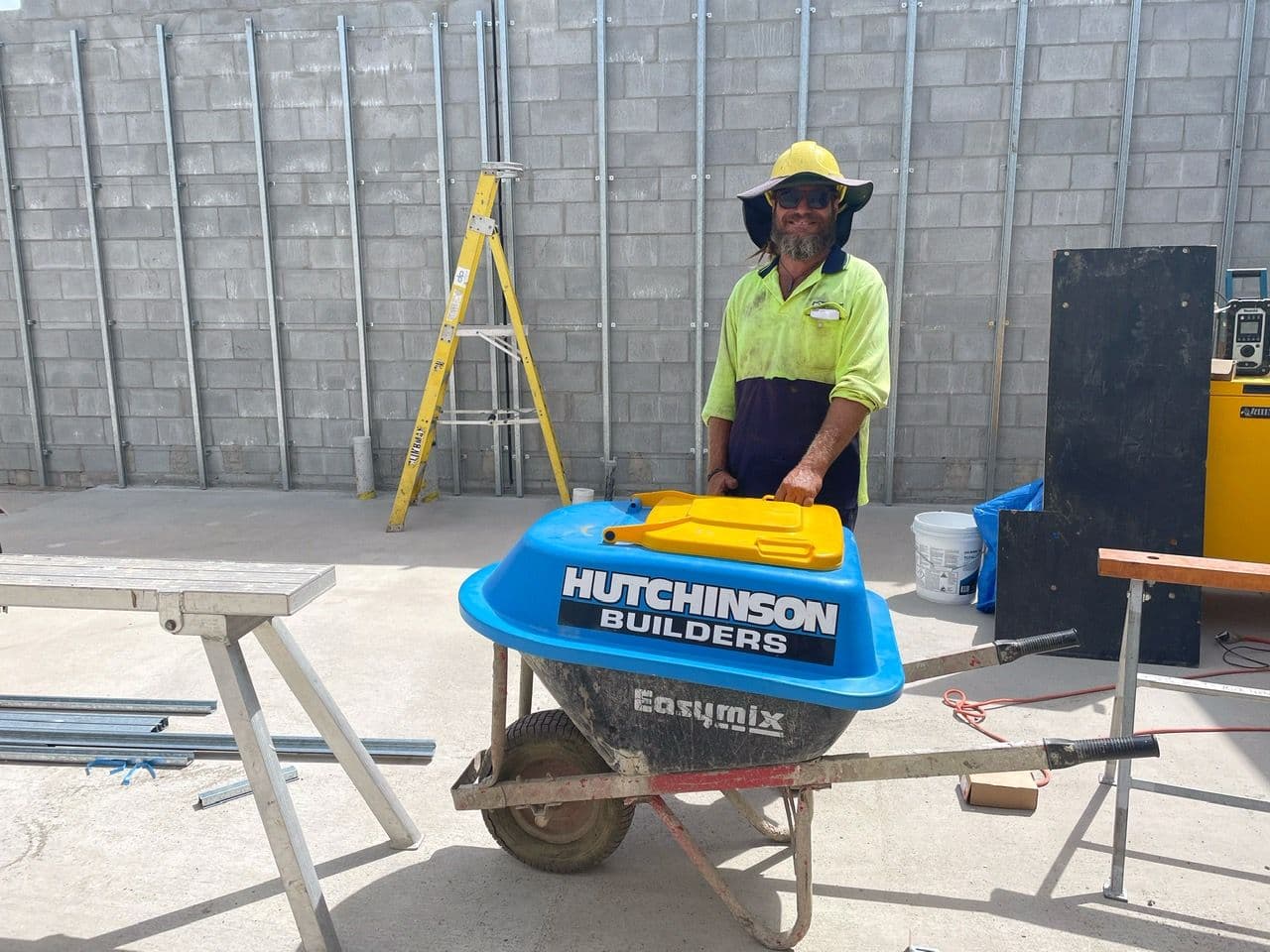 A Barrowmate being used on a building site